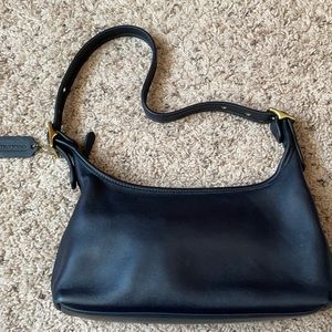 Coach Navy leather handbag